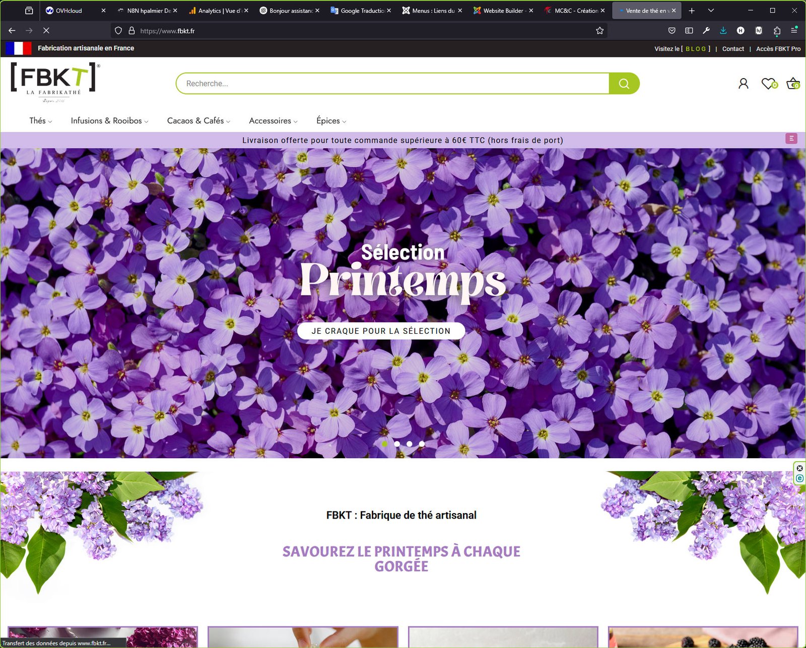 Création site Prestashop - Expert en développement de boutique en ligne Quai des Oliviers réalisée sous Prestashop