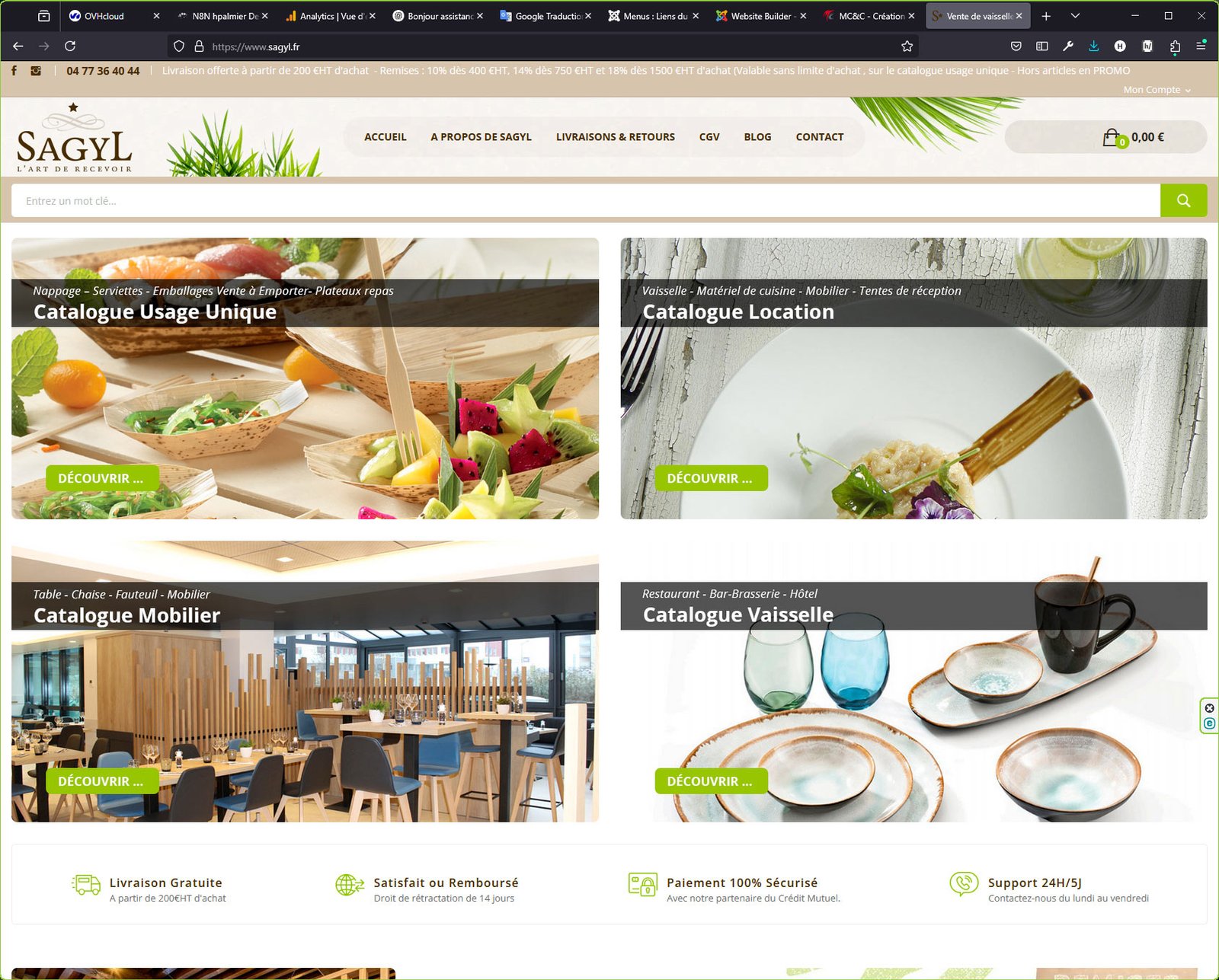 Création site Prestashop - Expert en développement de boutique en ligne Quai des Oliviers réalisée sous Prestashop