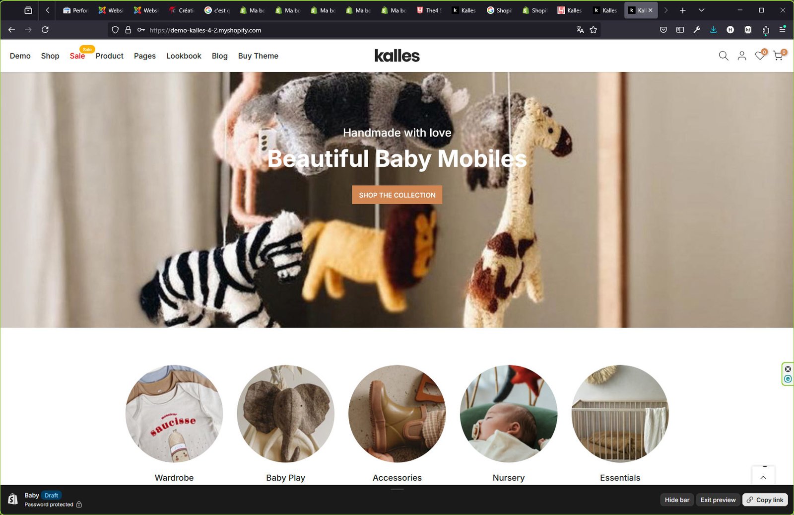 Création site Shopify Exemple N°2 - Expert en développement de boutique en ligne