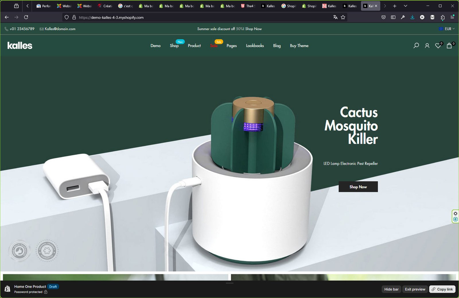 Création site Shopify Exemple N°1 - Expert en développement de boutique en ligne