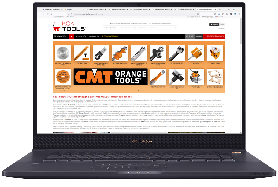 Front-office du CMS Prestashop la gestion d'un site marchand ou sa boutique en ligne