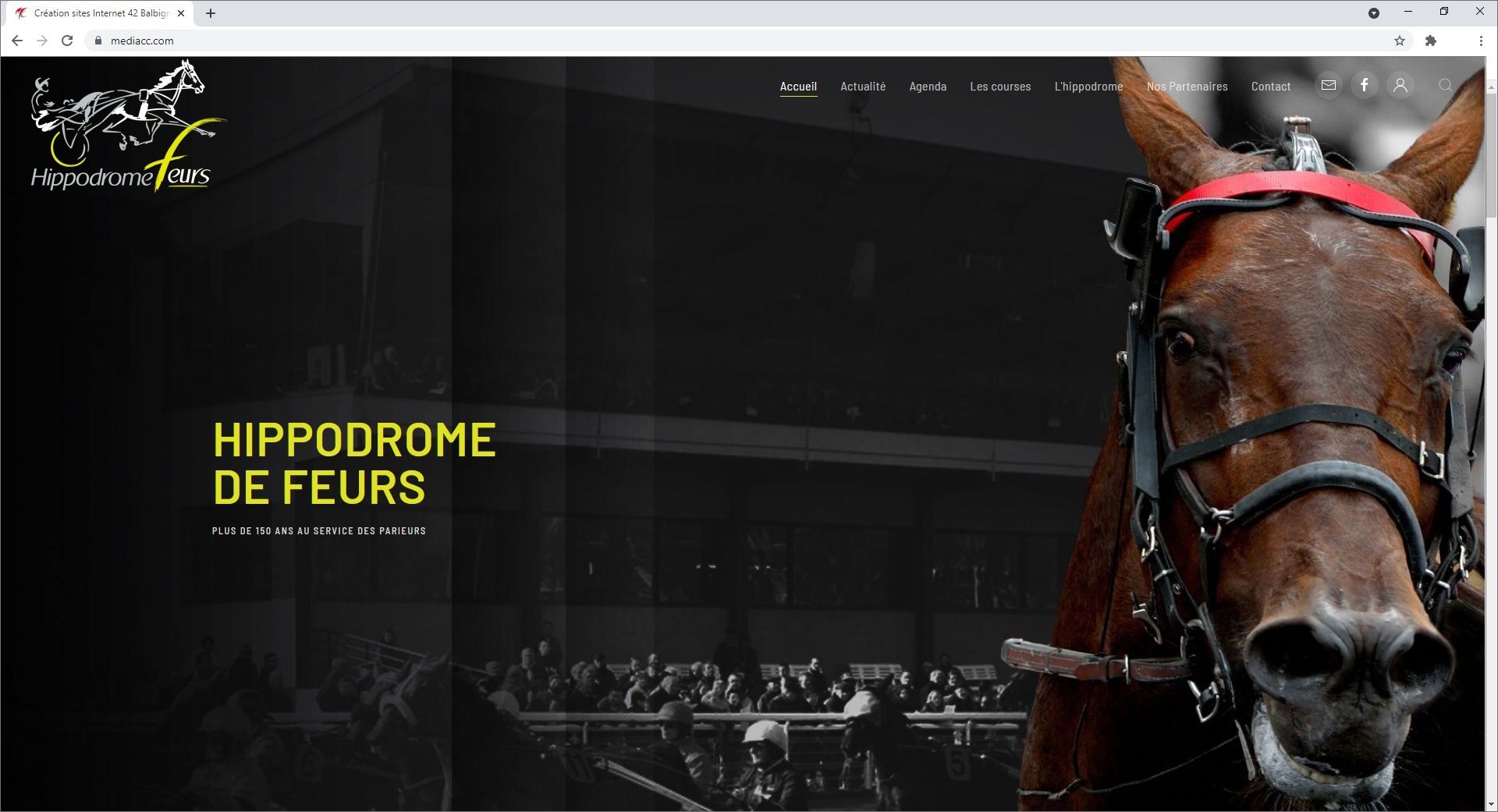 Création de site pour Hippodrome de Feurs sous Joomla 3.9.X