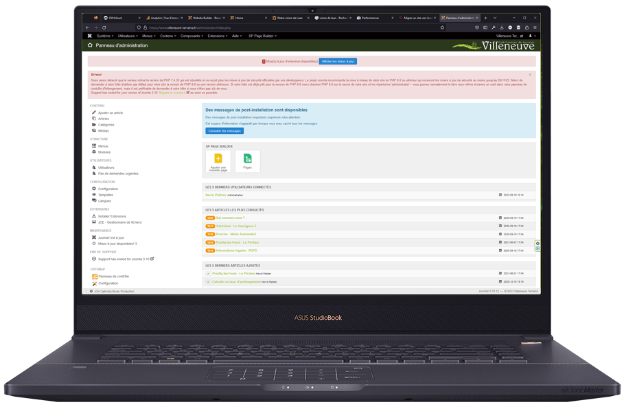 Backoffice en Joomla 3.X