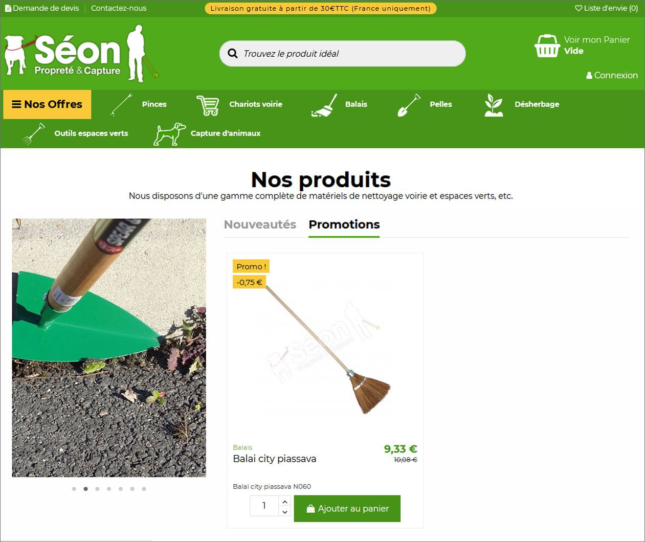 Création de site internet avec le compodant Prestashop