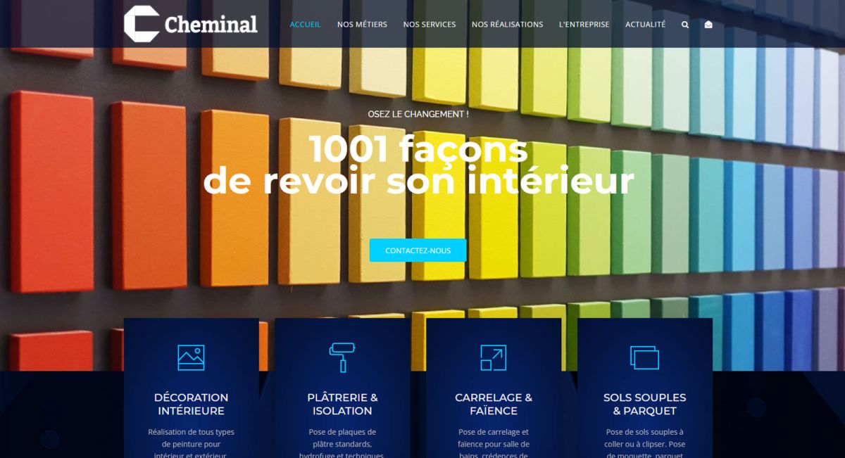 Création de site Institutionnel pour Cheminal