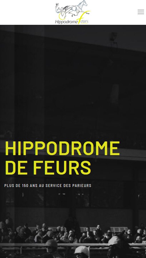 Création site hippodrome sous Joomla à Feurs - Hippodrome de Feurs