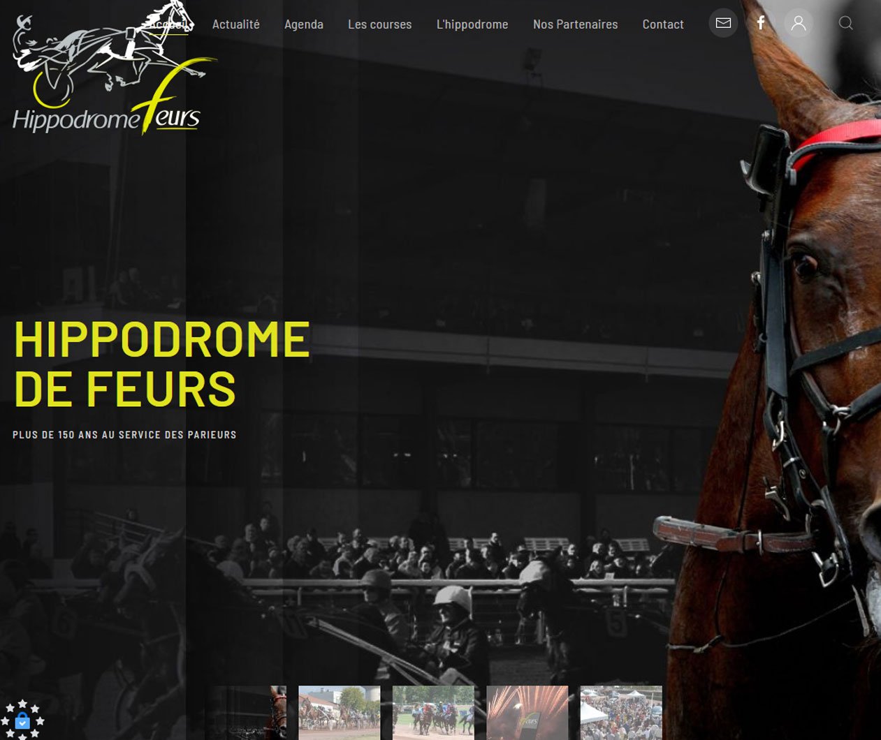Création site hippodrome sous Joomla à Feurs - Société hippique de Feurs