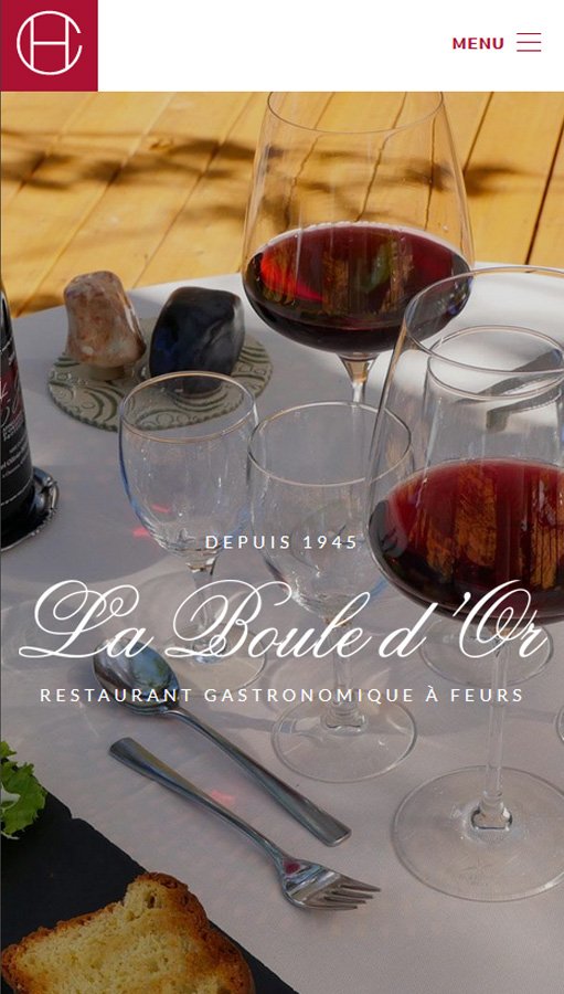 Création de site Joomla restaurant la Boule d'Or - Restaurant gastronomique à Feurs