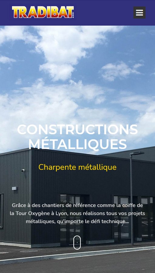 Création de site Joomla pour Tradibat Groupe ASRI - Constructions métalliques