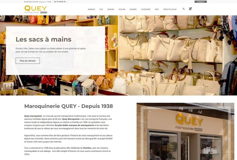 Création d'un site Prestashop pour la vente sacs, bagagerie, scolaire, business, ...